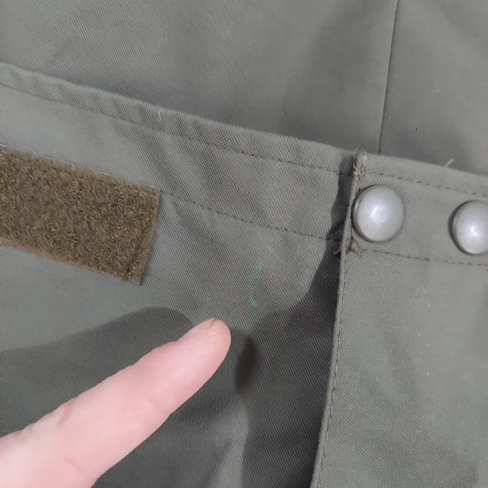 Vintage Gore-Tex Pants Mens 38x28 Green Rain‎ Bib Waterproof Military 1989